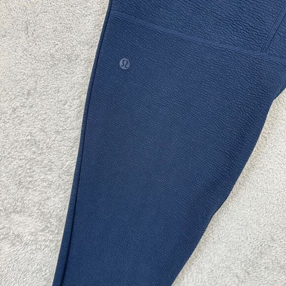 Lululemon Pants Mens Size Large Blue Textured Spacer Classic Tapered Jogger - Picture 7 of 8